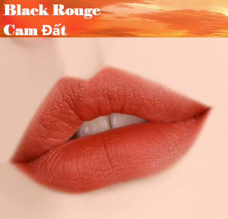 Son Black Rouge màu cam đất A23