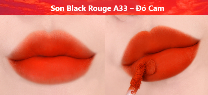 Son Black Rouge A33 – Đỏ Cam